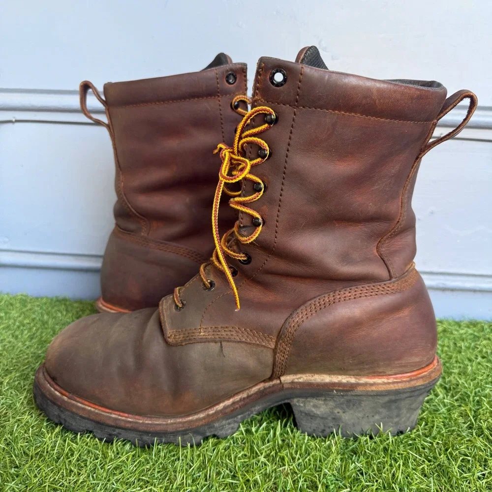 Red Wing Loggermax Boots Mens Size 11 EH Brown Leather Waterproof Thinsulate